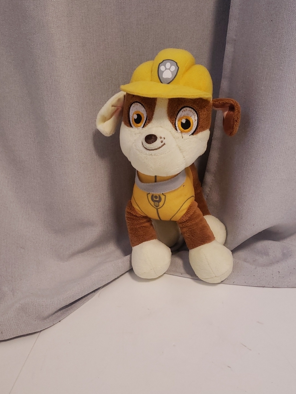PAW Patrol Rubble Plush Stuffed Animal Dog Toy Spin Master GUND
